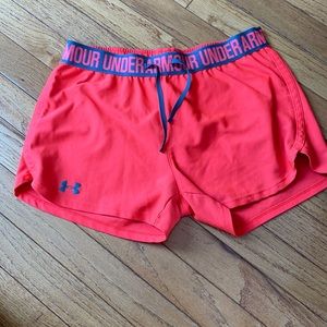 Under Armour Athletic Shorts Neon Orange